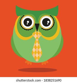 st patricks day owl design vector illustration