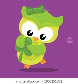 st patricks day owl design vector illustration