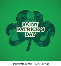 St. Patrick's Day Paper Cut Poster and Greeting Card