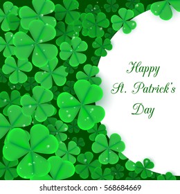 St. Patrick's Day party poster vector background.