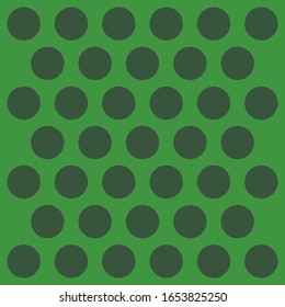 St. Patricks day pattern polka dots. Template background in green and black polka dots . Fabric texture. Vector illustration
