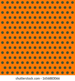 St. Patricks day pattern polka dots. Template background in green and orange polka dots . Seamless fabric texture. Vector illustration