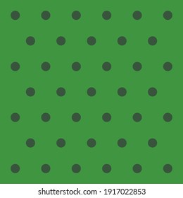 St. Patricks day pattern polka dots. Template background in green and black polka dots . Seamless fabric texture. Vector illustration