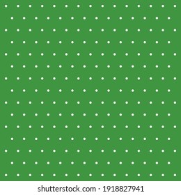 Puntos de polka de patrón de día de los patronos. Fondo de plantilla en puntos de polka verde y blanco . Textura de tela sin fisuras. Ilustración del vector