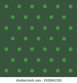 St. Patricks day pattern polka dots. Template background in green and black polka dots . Seamless fabric texture. Vector illustration