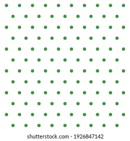St. Patricks day pattern polka dots. Template background in white and orange polka dots . Seamless fabric texture. Vector illustration