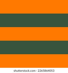 St. Patricks day pattern of repetitive horizontal strips of green and orange color. Green and orange horizontal stripes background. Seamless texture background. Vector illustration