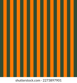 St. Patricks day pattern of repetitive vertical strips of green and orange color. Green and black horizontal stripes background. Seamless texture background. Vector illustration