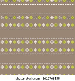 St Patrick's Day pattern seamless vector. For cards, tags, textiles, wallpapers, gift wrapping paper.