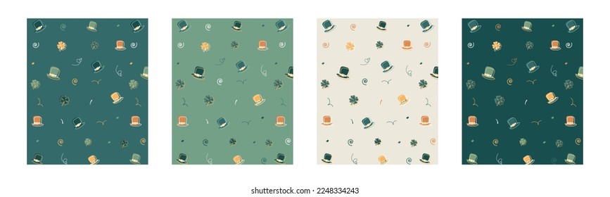 St. Patrick's Day pattern set.
