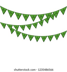 St patricks day pennant design