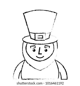 st. patricks day portrait of a happy leprechaun