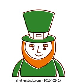 st. patricks day portrait of a happy leprechaun