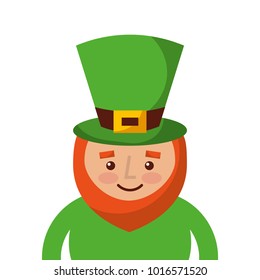 st. patricks day portrait of a happy leprechaun