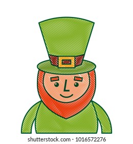 st. patricks day portrait of a happy leprechaun
