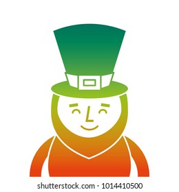 st. patricks day portrait of a smiling leprechaun