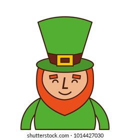 st. patricks day portrait of a smiling leprechaun
