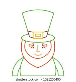 st. patricks day portrait of a smiling leprechaun