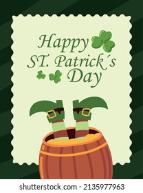 St Patricks Day Post Stamp Design