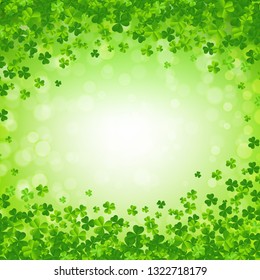 St. Patricks day Postcard With Gradient Mesh, Vector Illustration