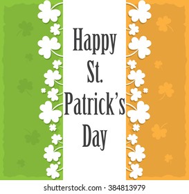 St. Patrick's Day poster, background, vector illustration