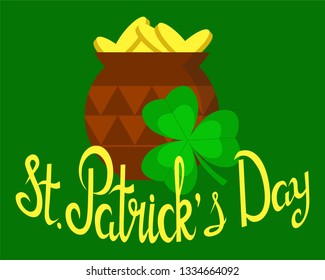 St. Patrick's day, poster, banner, postcard, vector illustration