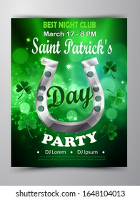 St. Patrick's Day poster set Vector illustration