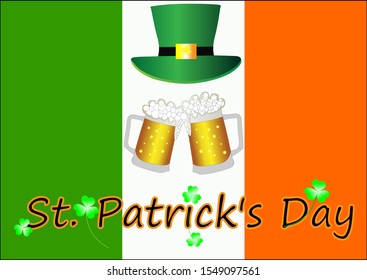 St. Patrick's Day poster. Vector illustration