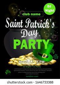 St. Patrick's Day poster. Vector illustration