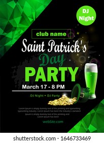 St. Patrick's Day poster. Vector illustration