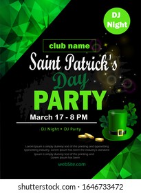 St. Patrick's Day poster. Vector illustration