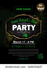 St. Patrick's Day poster Vector illustration