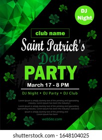 St. Patrick's Day poster. Vector illustration