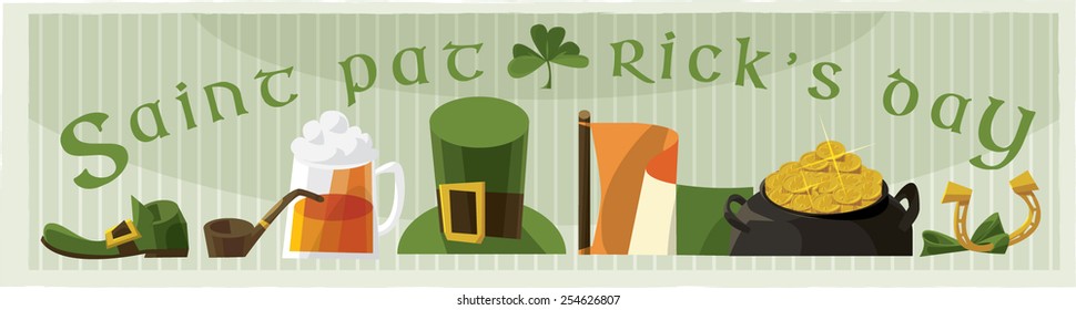 St. Patrick's Day poster. Vector illustration