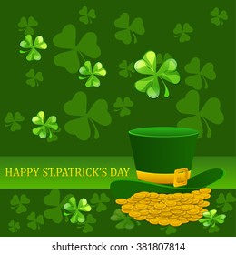 St. Patrick's Day poster. Vector illustration