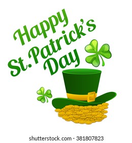 St. Patrick's Day poster. Vector illustration