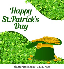 St. Patrick's Day poster. Vector illustration