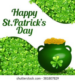 St. Patrick's Day poster. Vector illustration