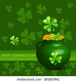 St. Patrick's Day poster. Vector illustration