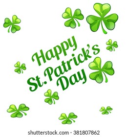 St. Patrick's Day poster. Vector illustration