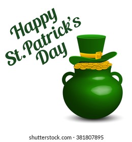 St. Patrick's Day poster. Vector illustration