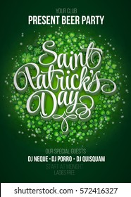 St. Patrick's Day poster. Vector illustration