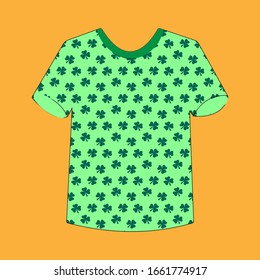 St Patrick's Day print shirt pattern