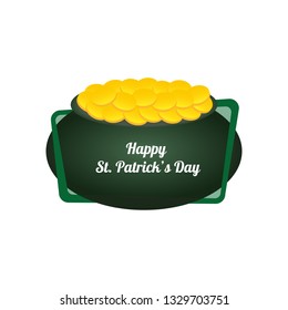 St. Patrick's Day promotion banner, text backing, sticker, price tag, poster, badge. (Special Offer; Holyday's Sale) Vector illustration