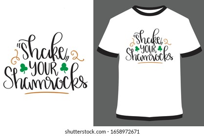 Diseño de T-pantalones de la tipografía del Día de San Patricio - Agite sus chispas.