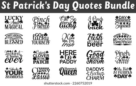 St. Patrick's Day Quotes Bundle, Quotes about St. Patrick's Day, St. Patrick's Day Quotes.