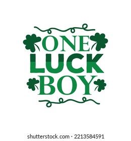St. Patrick's Day Quotes und T-Shirt-Design mit Buchstaben