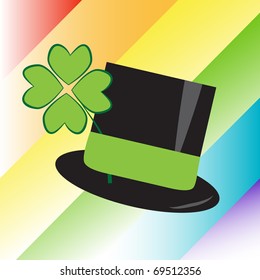 St Patricks Day Rainbow Hat