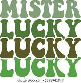 St. Patrick's Day retro design and digital download