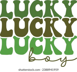 St. Patrick's Day retro design and digital download